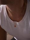 RED GEMSTONE CHAIN | 18K Gold