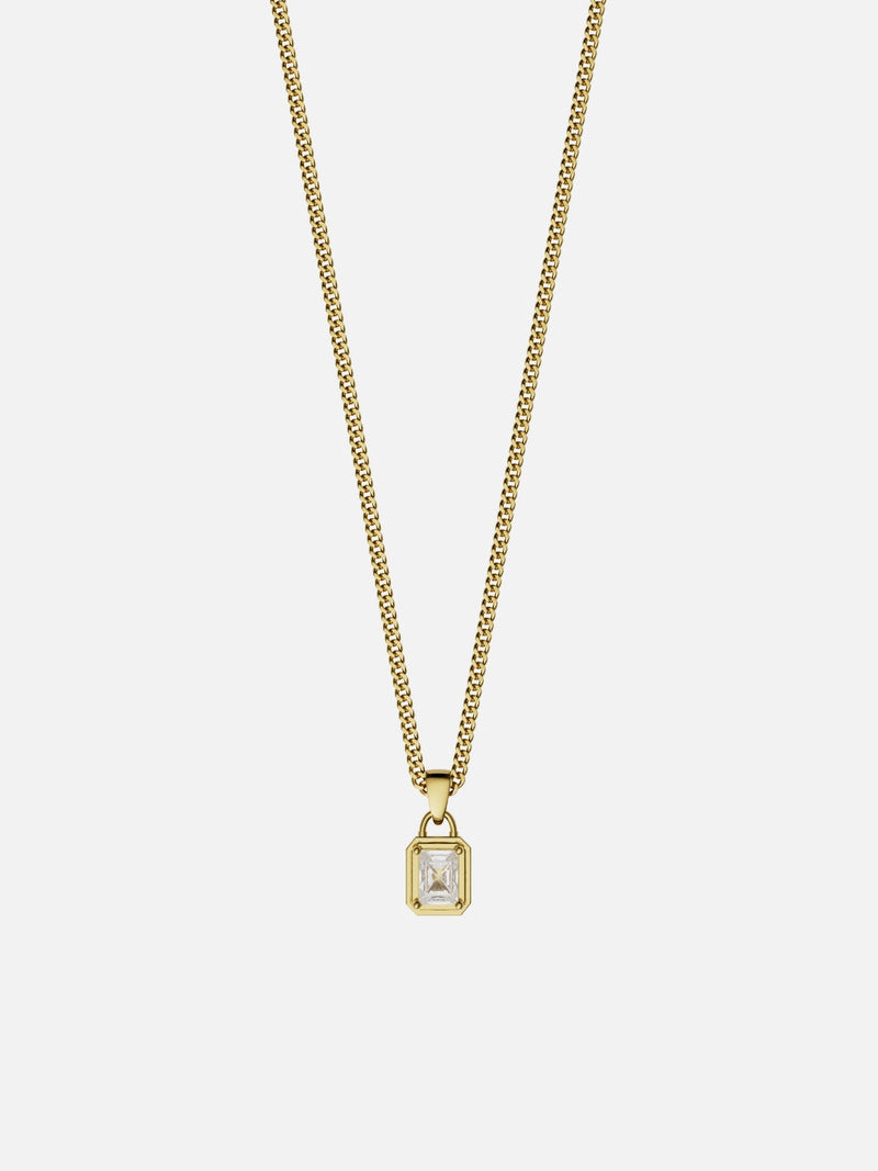 WHITE GEMSTONE CHAIN | 18K Gold
