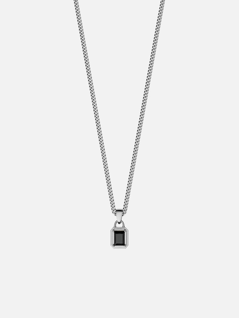 MIDNIGHT GEMSTONE CHAIN | Silver