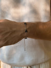 MIDNIGHT CLOVER BRACELET | Silver