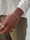 CROSS X ROPE 3MM SET | Silver