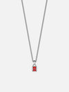 RED GEMSTONE CHAIN | Silver