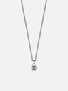 GREEN GEMSTONE NECKLACE | Silver