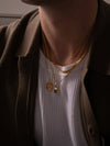 GREEN GEMSTONE NECKLACE | 18K Gold
