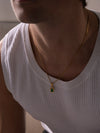 GREEN GEMSTONE NECKLACE | 18K Gold